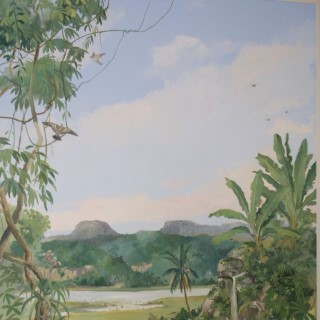 Indian Jungle Mural Detail