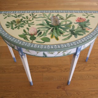 Painted Half Table