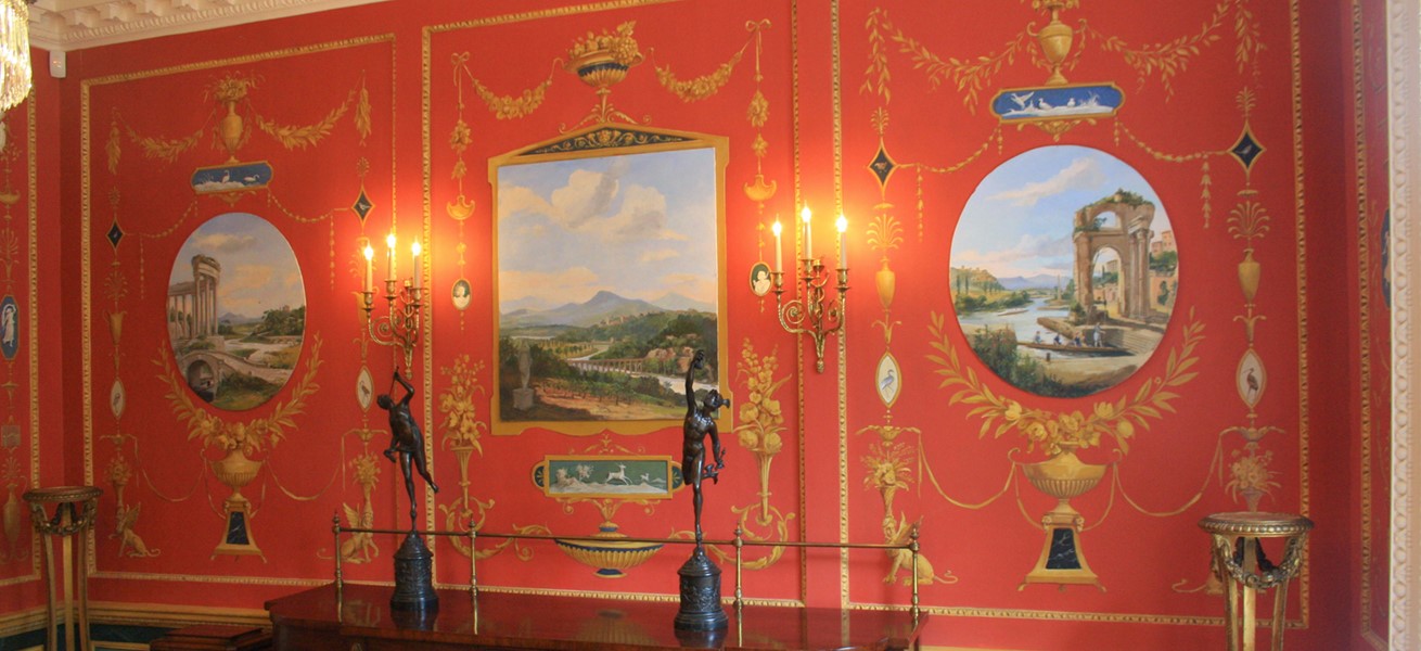 Red Dining Wall
